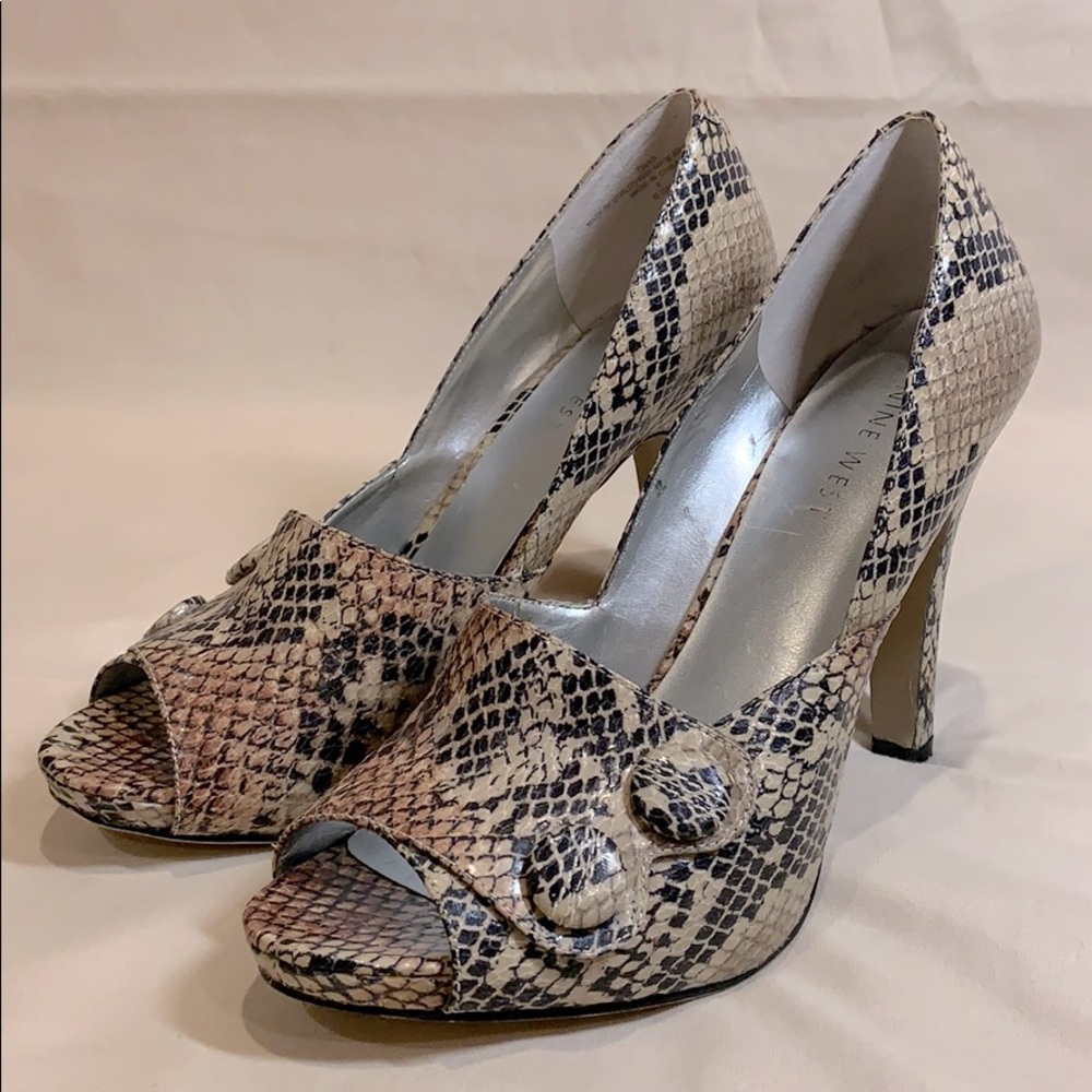 Nine West Snakeskin Heels